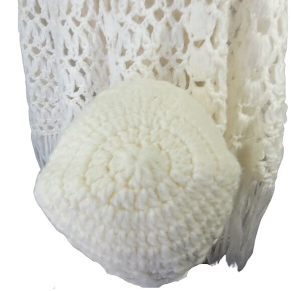 Vintage Handmade Knit Shaw and Cap - Picture 6 of 6